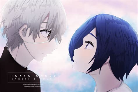 Kaneki and Touka - Tokyo Ghoul by allwewanttobe on DeviantArt