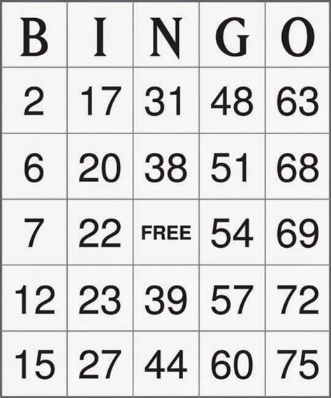 50 Free Printable Bingo Cards Free - Free Printable Worksheet