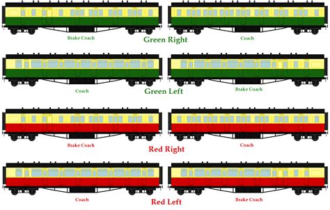 Green and Red express coaches. | Thomas and friends, Thomas the tank engine, Express coaches