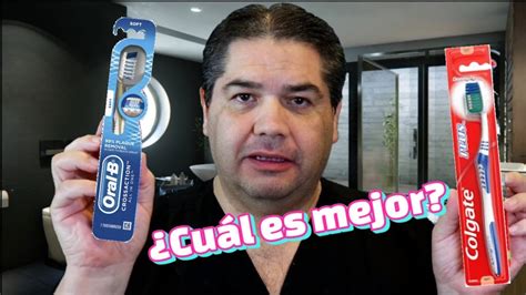 Colgate Vs Oral B comparando cepillo dental - YouTube