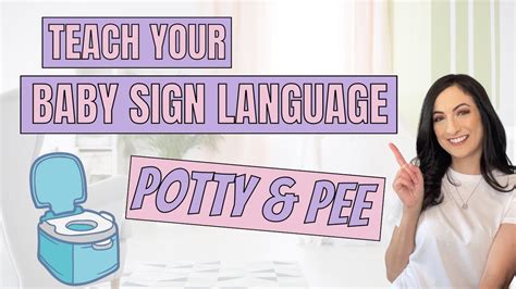 ASL sign for POTTY and PEE - Teach Your Baby Sign Language! - YouTube