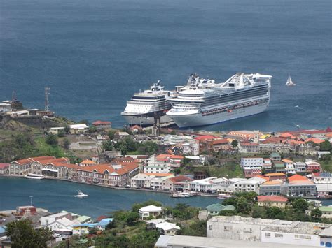 Cruise ships in port in Grenada | Cruise ship, Grenada, Cruise