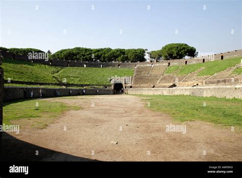 The Amphitheatre of Pompeii, Italy Stock Photo - Alamy