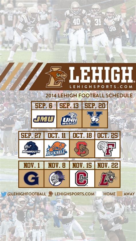 Lehigh football schedule for iPone backgrounds. Save here! | Lehigh ...