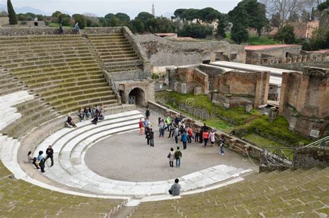 Roman Theater in the Ancient City Pompeii Editorial Photo - Image of italian, ruins: 42797781