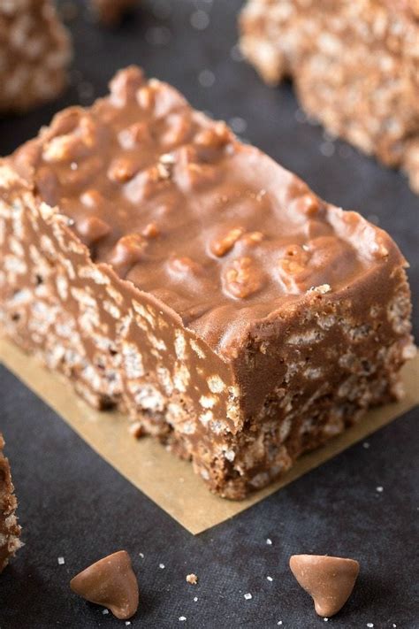 Healthy No Bake Chocolate Peanut Butter Crunch Bars (Vegan, Gluten Free)