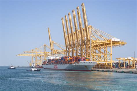 Port of Jebel Ali editorial photo. Image of loading - 264768246