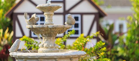 bird-fountain-in-the-garden - Limestone