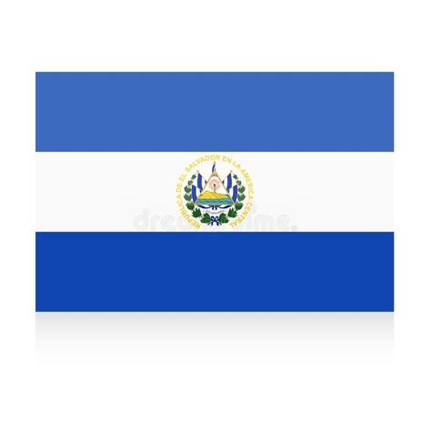 El Salvador Flag Vector Icon Stock Illustration - Illustration of ...