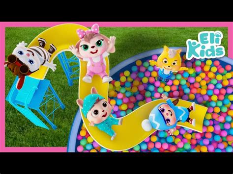 Fun Slides & Ball Pit Playground | Eli Kids Songs & Nursery Rhymes - Videos For Kids