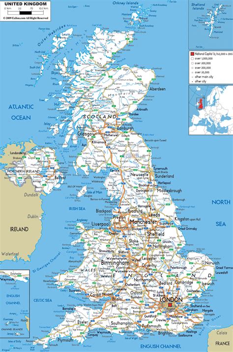 Detailed Road Map Of England ~ AFP CV