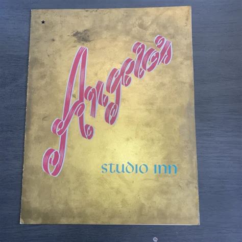 1950’S-60’S ANGELO’S STUDIO Inn menu Omaha Nebraska steakhouse vintage $72.00 - PicClick