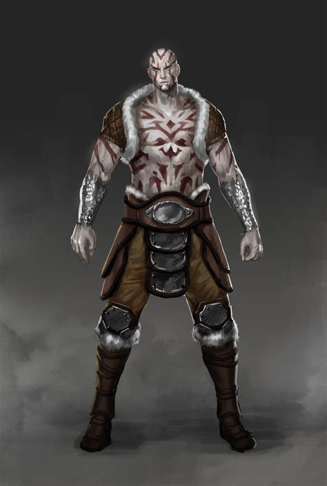 Ohreinn, the Goliath Barbarian | Fantasy Character Design