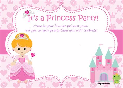 FREE Princess Birthday Invitations | FREE Printable Birthday Invitation ...