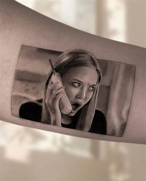 Amanda Seyfried in 'Mean Girls' tattooed on the inner