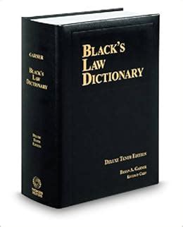 Amazon.com: BLACK'S LAW DICTIONARY; DELUXE 10TH EDITION (9780314621306 ...