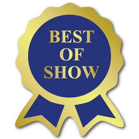 "Best of Show" Ribbon Award Stickers