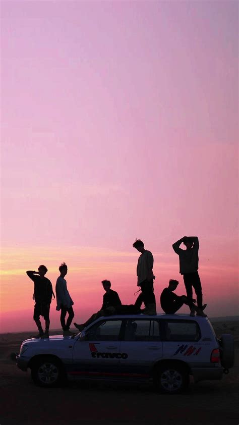 Download Bts Cute Aesthetic Silhouettes Wallpaper | Wallpapers.com