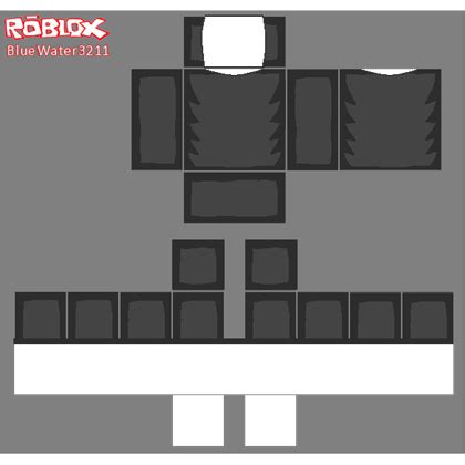 Black T-Shirt Template - Roblox