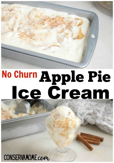 Easy No Churn Apple Pie Ice Cream - Only 4 Ingredients