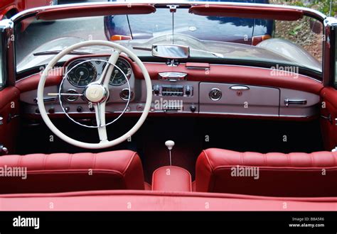 Old Mercedes 190 SL convertible, interior view Stock Photo - Alamy