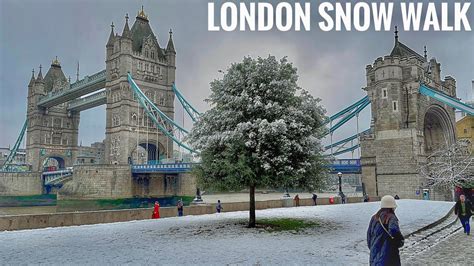 It’s Snowing in London | After Snowfall in London Tower Bridge Dec 2022 ...