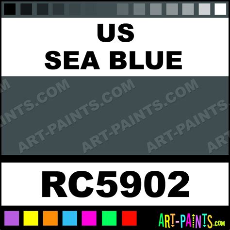 US Sea Blue Model Acrylic Paints - RC5902 - US Sea Blue Paint, US Sea Blue Color, Testors Model ...