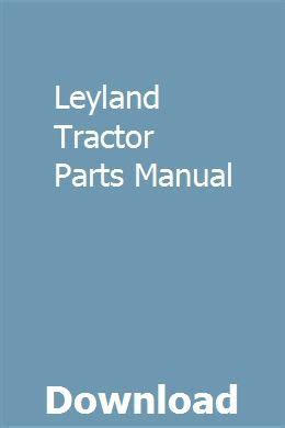 Leyland Tractor Parts Manual | Tractor parts, Tractors, Leyland