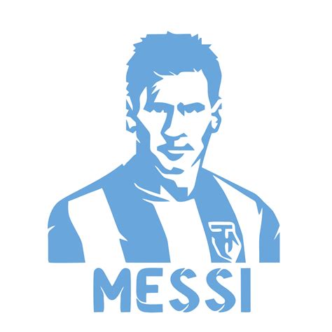 leonel messi silueta vector diseño 23912207 Vector en Vecteezy