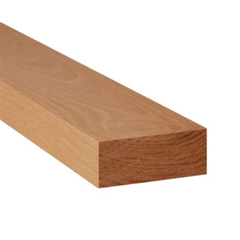 2 in. x 4 in. x 12 ft. Premium S4S Stained Western Red Cedar Lumber 278956 - The Home Depot