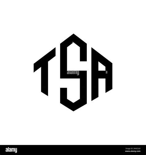 TSA letter logo design with polygon shape. TSA polygon and cube shape ...