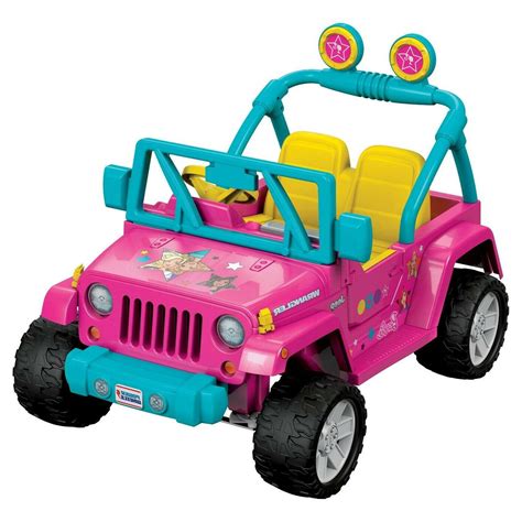 Fisher-Price Power Wheels Barbie Jeep Wrangler - Pink