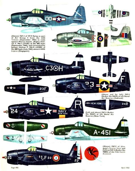 Grumman F6F Hellcat color-960 | aircraft color plates | Pinterest | Grumman f6f hellcat ...