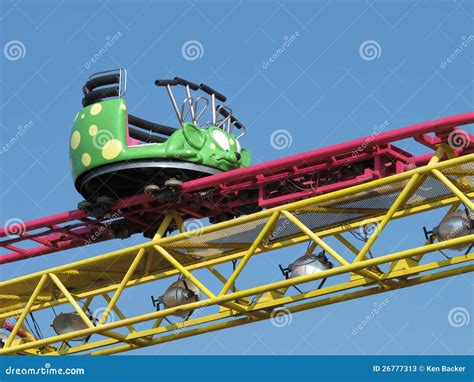 Roller Coaster Car And Track Stock Photos - Image: 26777313