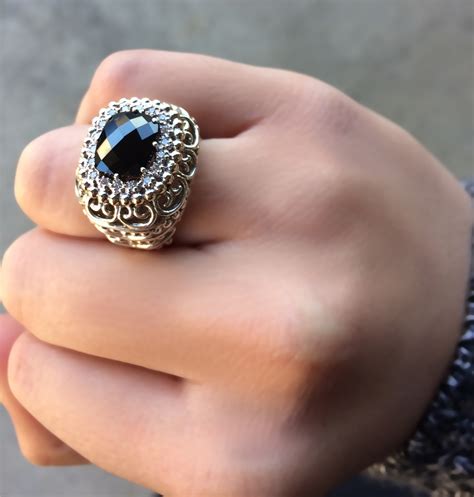 Black Onyx Ring by Alwand Vahan - Rings