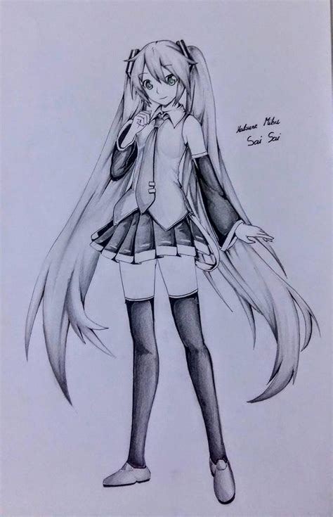 Drawing Hatsune Miku by Saiskh on DeviantArt