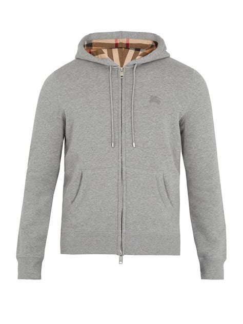 Lyst - Burberry Claredon Full Zip Hoodie in Gray for Men