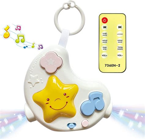 Amazon.com: cxjoigxi White Noise Machine Baby Soother with Toy Remote ...