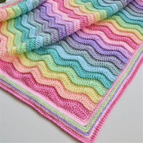 Crochet Rainbow Baby Blanket Pattern