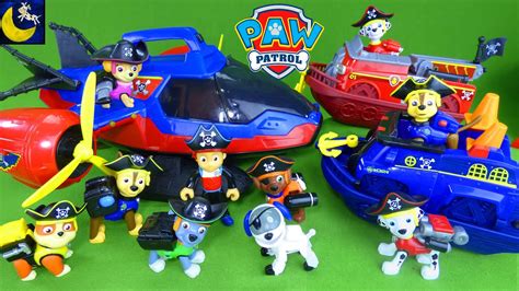 Paw Patrol Pirate Pups Boat Ship PIRATE POLICE and FIRE VEHICLES- Chase ...