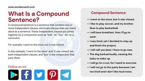 Compound Sentences - Word Coach