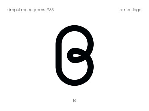 B monogram by simpul design on Dribbble