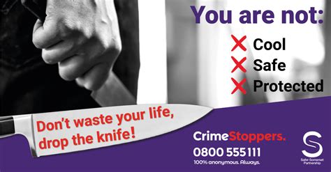 Campaign launched to reduce knife crime in Somerset | Somerset County Council Newsroom