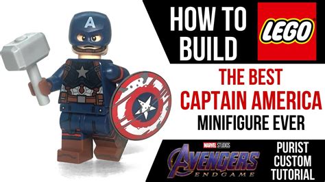 How to Build the ULTIMATE LEGO CAPTAIN AMERICA Minifigure Endgame Edition - YouTube