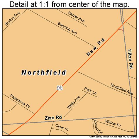 Northfield New Jersey Street Map 3452950