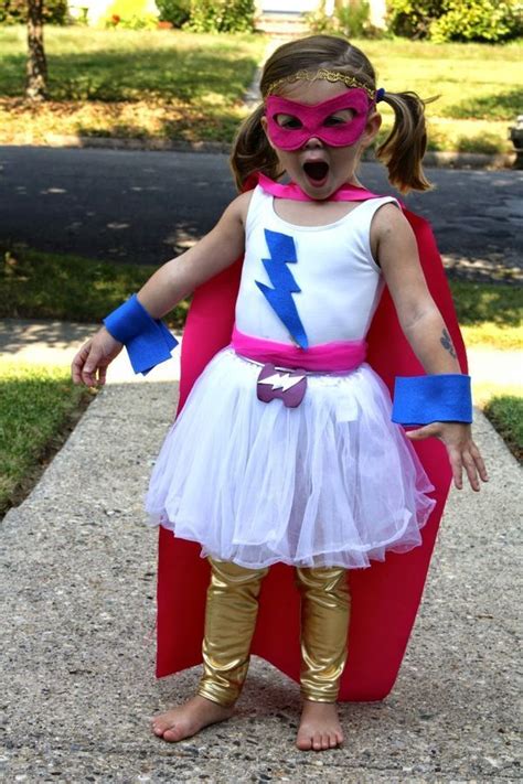 DIY Super Hero Costume For Girls | Super hero outfits, Diy superhero costume, Toddler girl ...