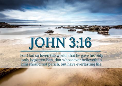 John 3:16 KJV #29 Bible Verse Canvas Wall Art