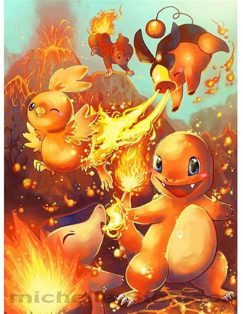 pokemon fire starters poster by michiscribbles on Etsy, $12.50 ...