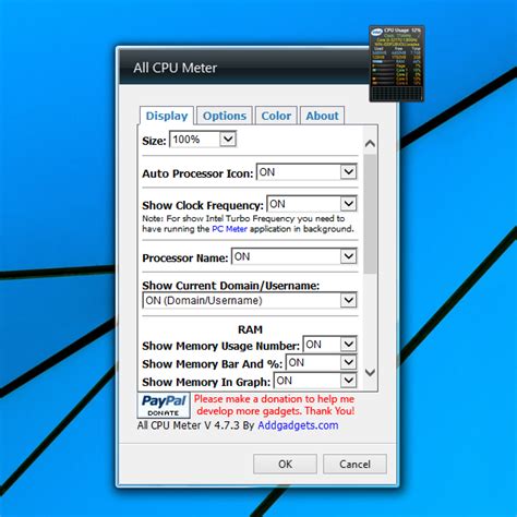 All CPU Meter Windows 10 Gadget - Win10Gadgets