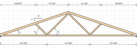 Given the measurements of this fink roof truss, | Chegg.com